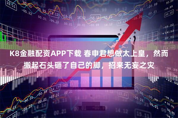 K8金融配资APP下载 春申君想做太上皇，然而搬起石头砸了自己的脚，招来无妄之灾