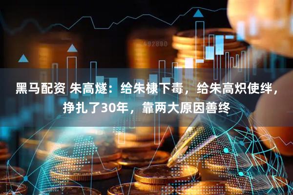 黑马配资 朱高燧：给朱棣下毒，给朱高炽使绊，挣扎了30年，靠两大原因善终